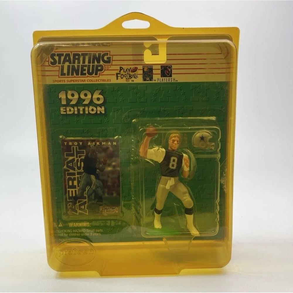 1996 Starting LineUp Troy Aikman Dallas Cowboys 8 NFL Greats Hall Of Fame